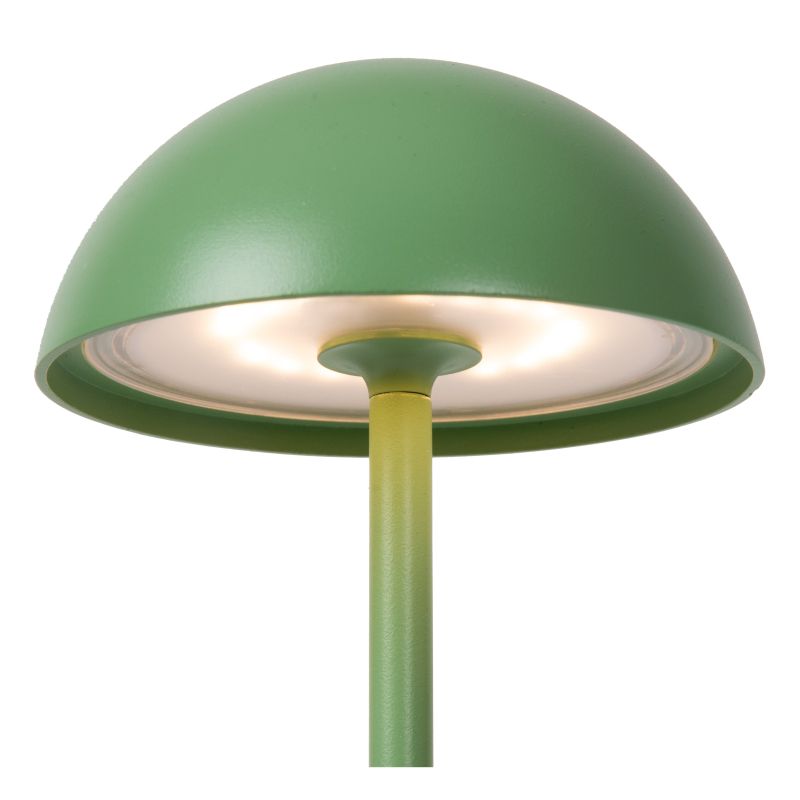 Lucide JOY - Dobíjacia stolová lampa Outdoor - Batéria - Ø 12 cm - LED Rozm. - 1x1,5W 3000K - IP54 - Zelená
